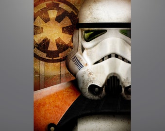 Star Wars Sandtrooper Art Print by Herofied / A New Hope, Imperial Stormtrooper, Tatooine / Options include Metal, Canvas, & Acrylic