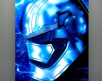 Star Wars "Captain Phasma: Bug in the System" Art Print by Herofied / Blue Series, The Last Jedi / Metal, Canvas, & Acrylic options