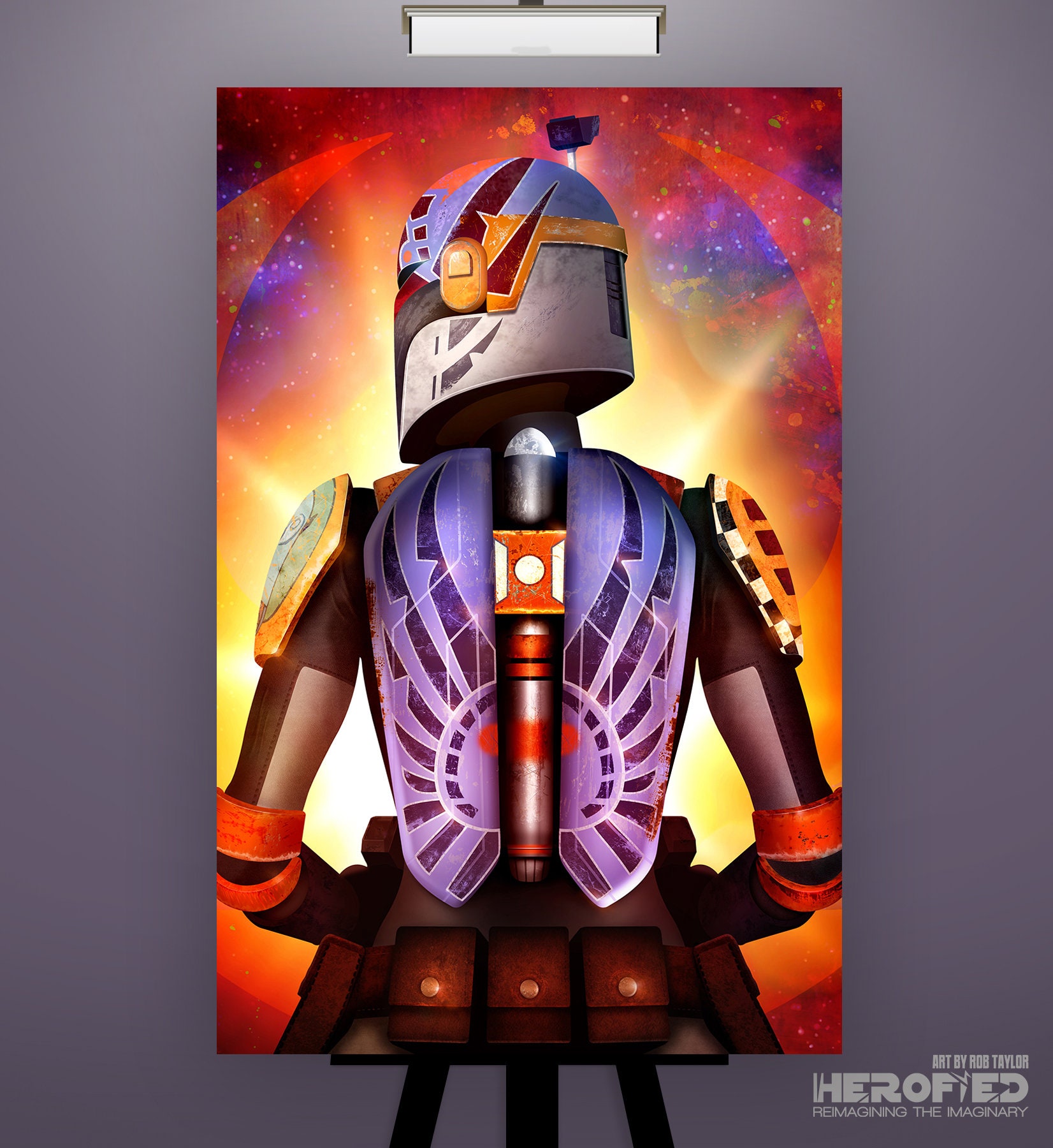 Star Wars Rebels Sabine Wren Jetpack Series Art Etsy Hong Kong 