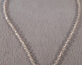 Vintage Sterling Silver Large Oval Amethyst Bib Lavalire Fancy Necklace Chain