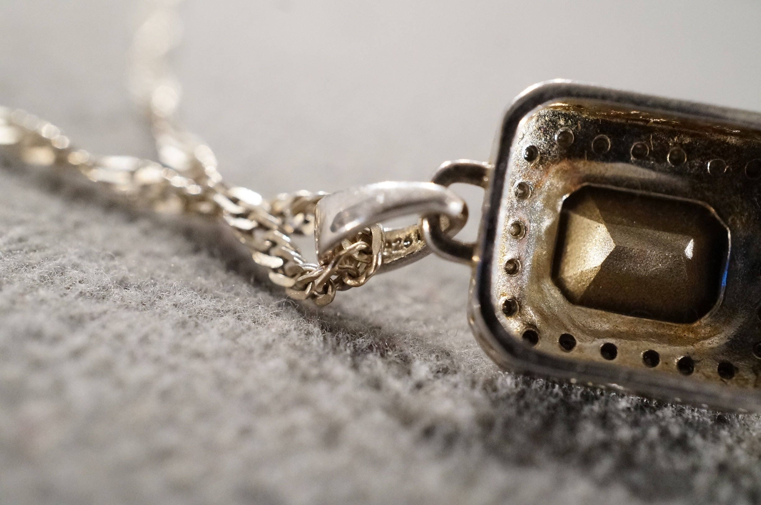 Vintage Sterling Silver Pendant Charm Necklace Chain