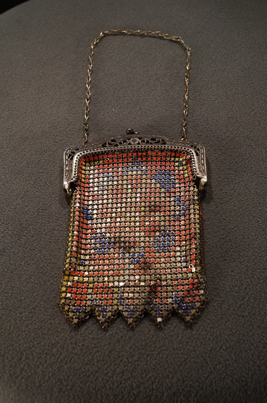 Antique Vintage Purse Handbag 1900s Silver Art Deco Style Antique Vintage Purse Handbag 1900s Silver Art Deco Style