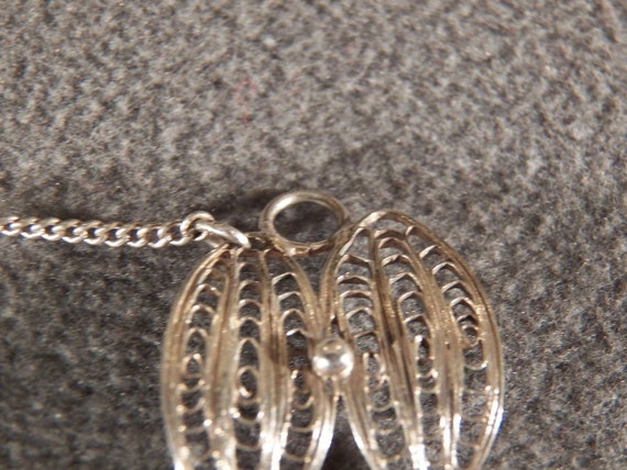 Vintage Sterling Silver Fancy Filigree Scrolled E… - image 4