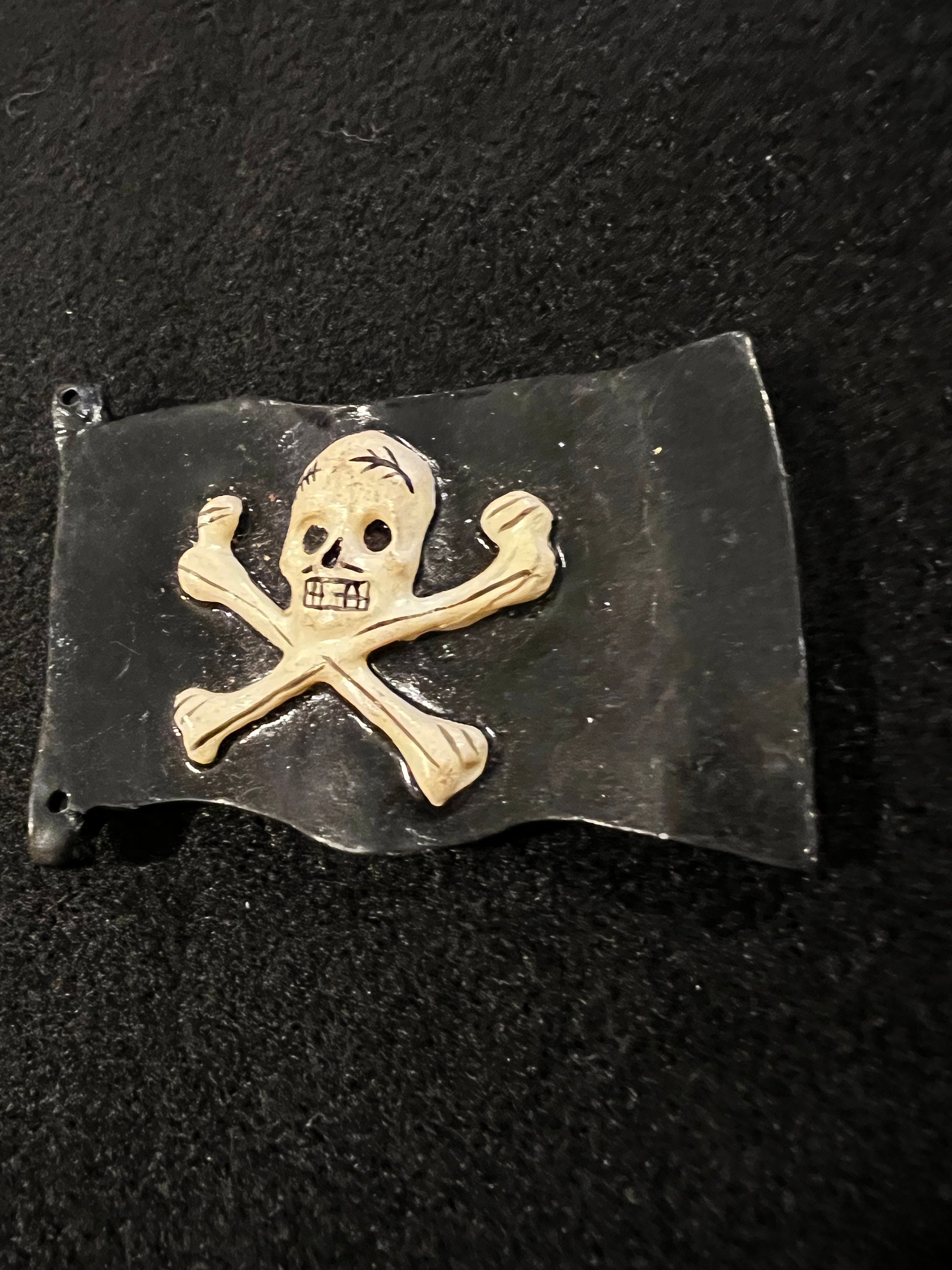 Yale Secret Society Skull and Bones Handmade 3D Pendant Solid 