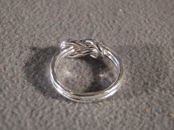 Vintage Sterling Silver Fashion Ring with Bright … - image 3
