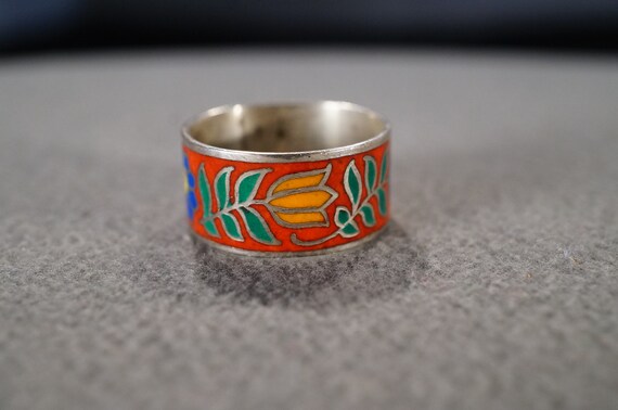 Vintage Sterling Silver Wedding Eternity Band Stac