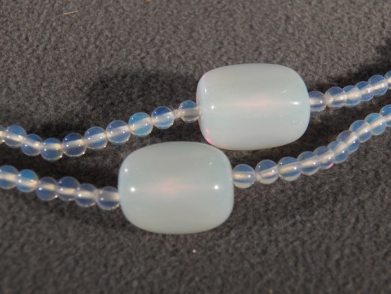 Vintage Multi Round Rectangle Opalescent Luster G… - image 2