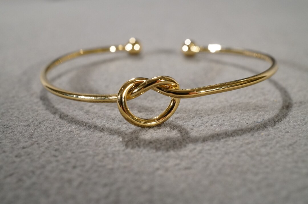 アクセサリー Vintage  Love Knot Bangle Vintage 18kt Yellow Gold Love Knot Bangle Bracelet