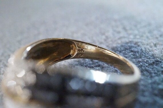 14K リング　レトロ Vintage 14k Yellow Gold Bezel Set Engagement Ring, 2.10 CT