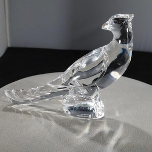 Val St Lambert Bird Crystal - Etsy