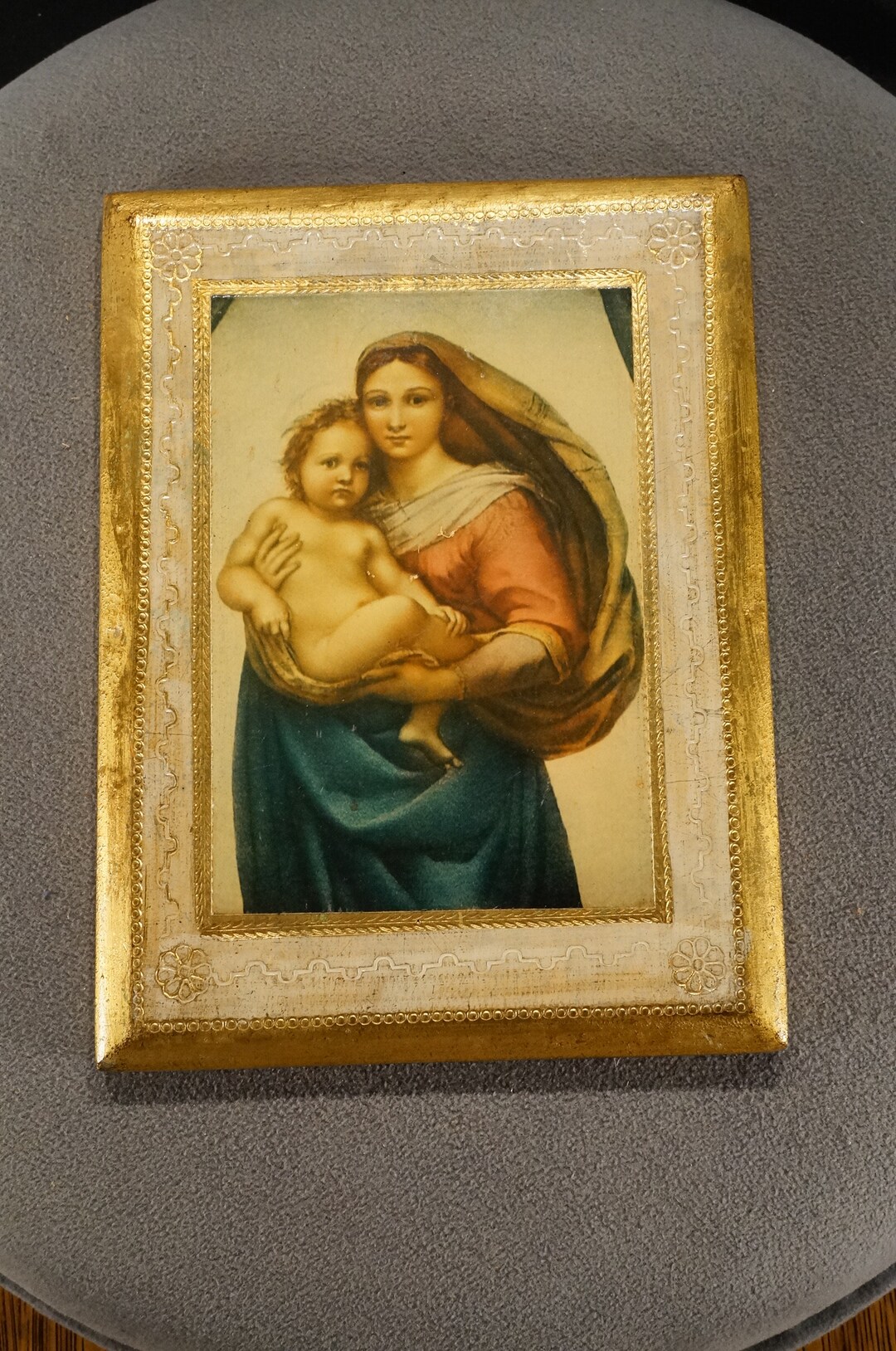 Vintage Italian Florentine Yellow Gold Gilt Gesso on Wood Wall Deco ...