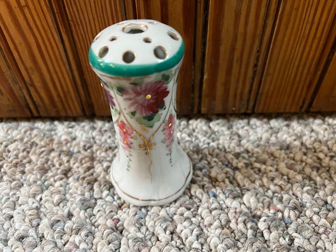 Vintage trinket pin holder 置物　ハンド　小物入れ Antique Vintage Porcelain China Hat Pin Holder Storage Japan Hand