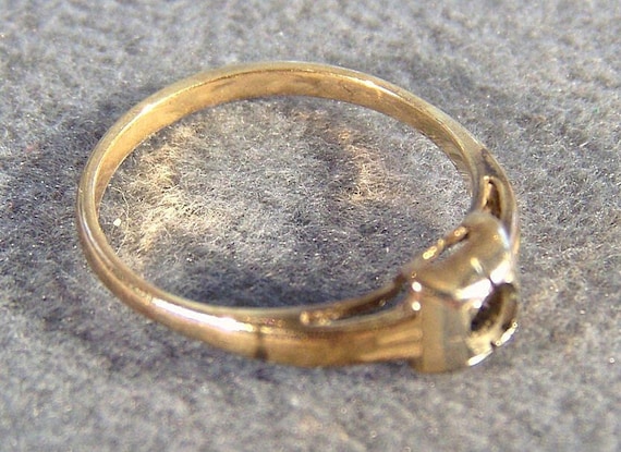 Vintage 14 K Yellow White Gold  Wedding Engagemen… - image 3