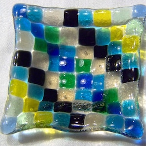 Vintage Italian Venetian Murano Art Glass  Trinket Dish Tray Bowl