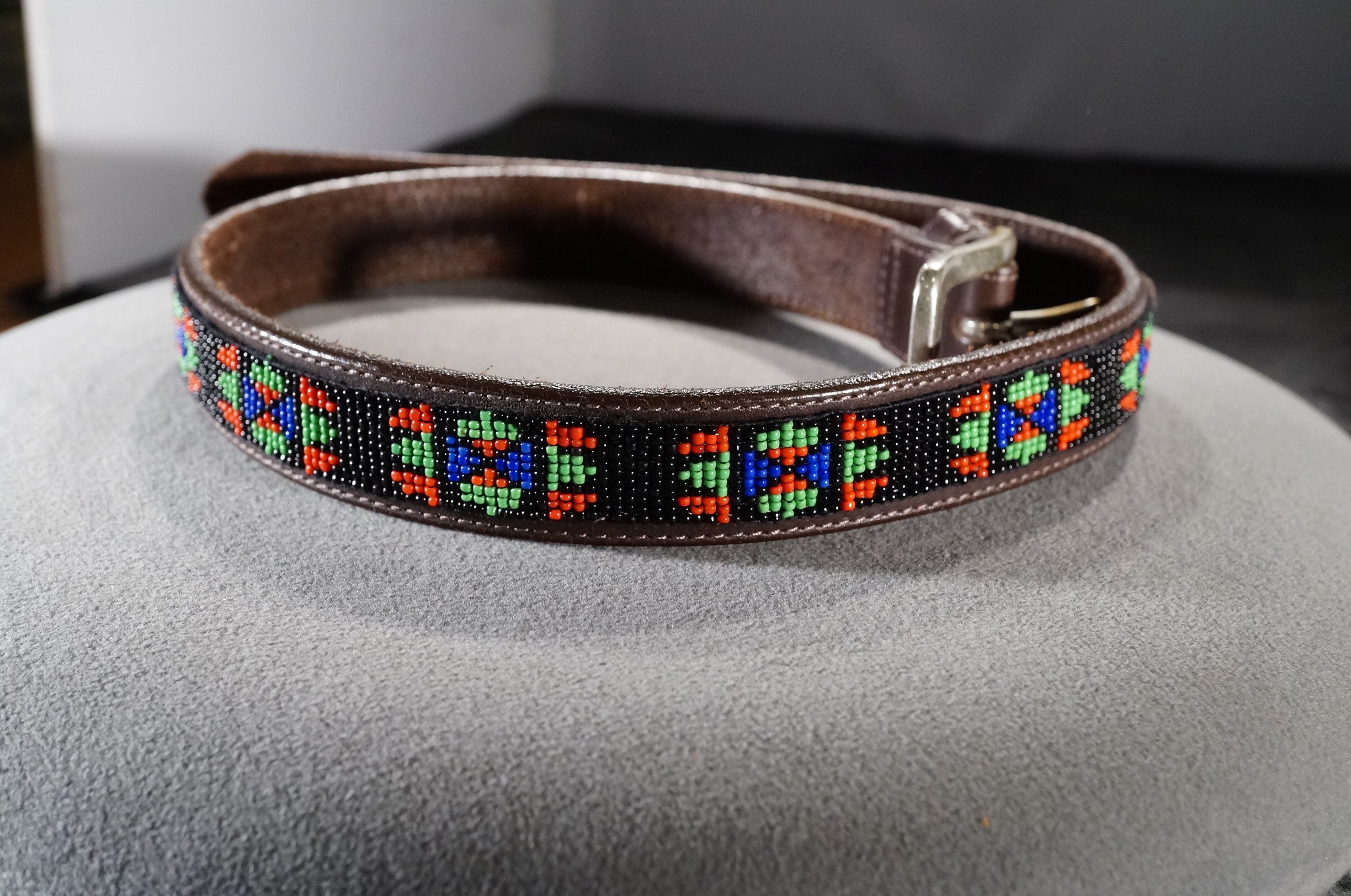 Vintage Leather Uni Sex Design Belt Designer Signed J Crew  display picture 2
