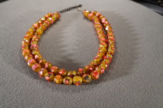 Antique Vintage Italian Venetian Murano 2 Strand … - image 1