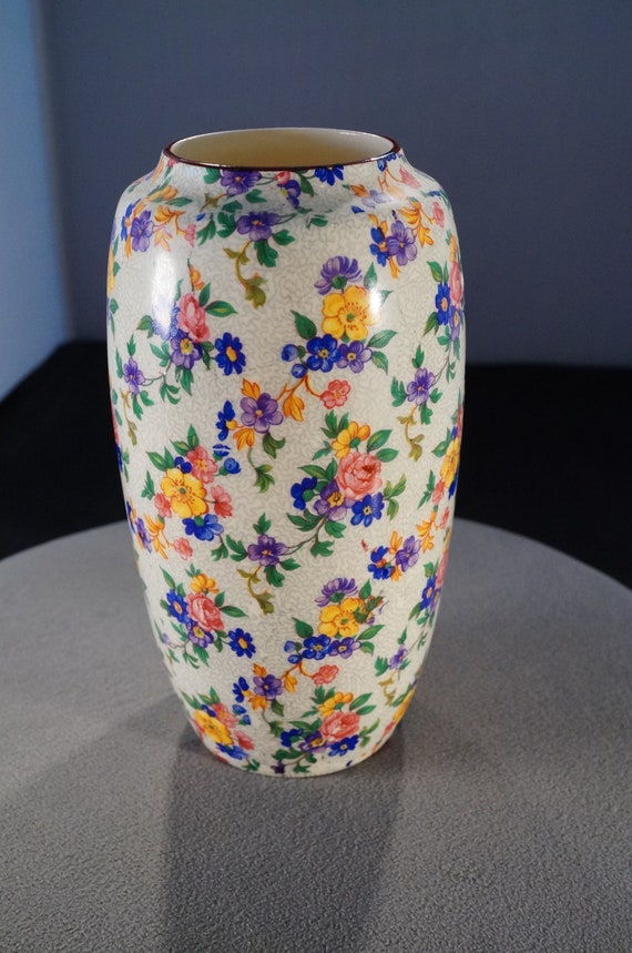 Antique Vintage Ceramic Porcelain Vase 1930 Erphila Art Pottery