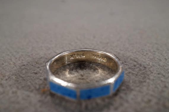 Vintage Sterling Silver Wedding Band Eternity Sty… - image 3