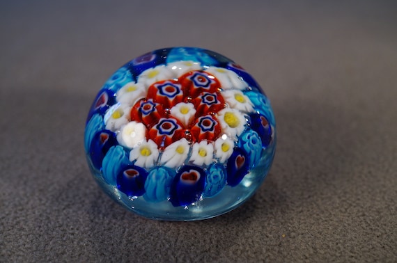 Vintage Italian Venetian Murano Millefiori Art Glass Unique
