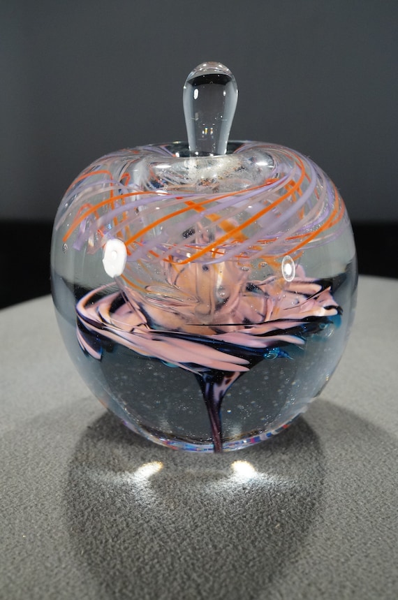 vintage artist signed paperweight Gem