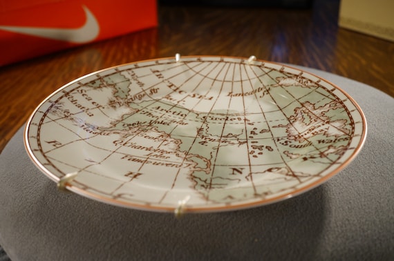 Vintage Porcelain Ralph Lauren Map Design Haswell Collection