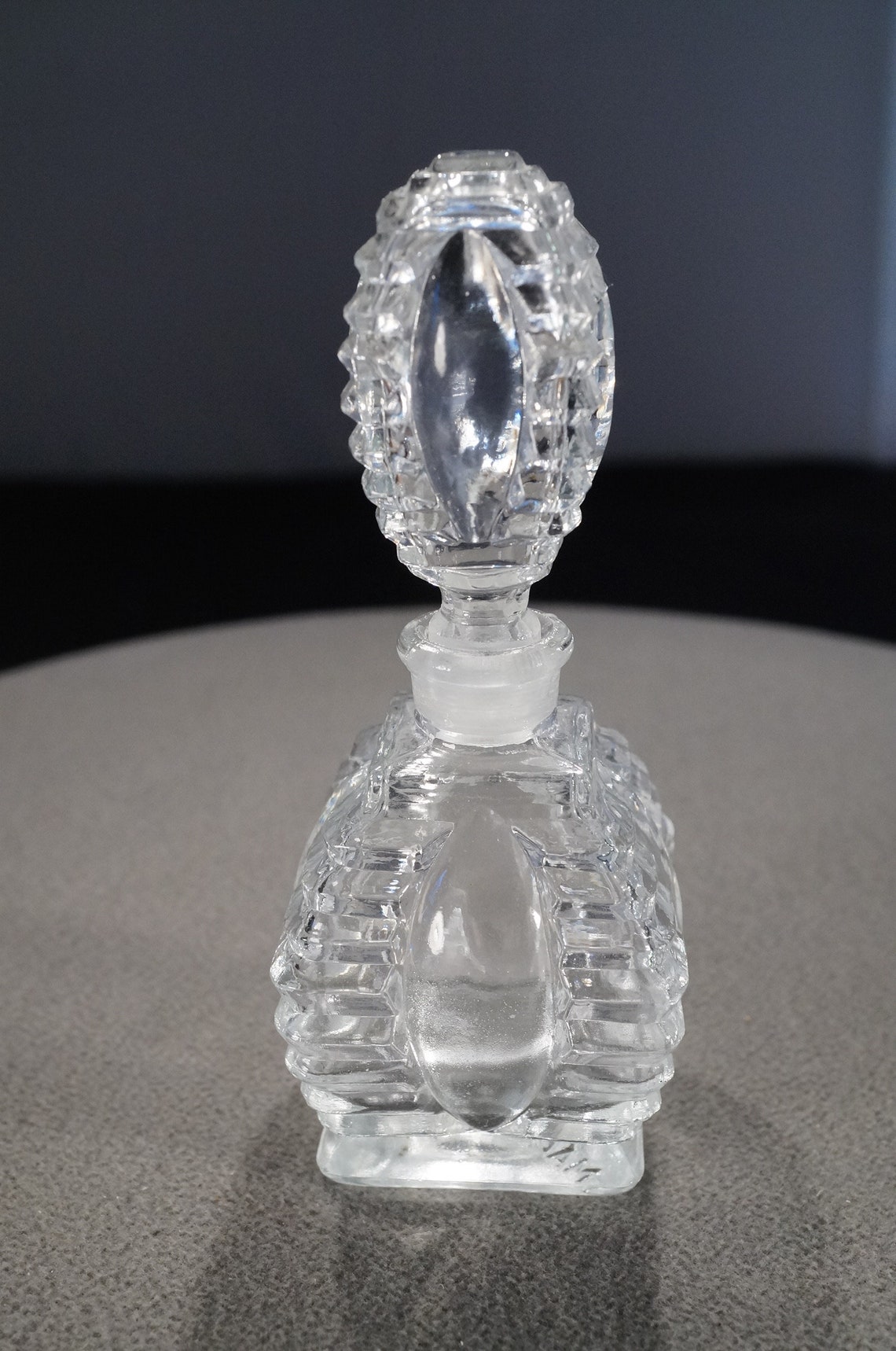 Antique Vintage Perfume Bottle Stopper Dauber Glass Crystal Etsy