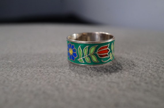 Vintage Sterling Silver Wedding Eternity Band Stac