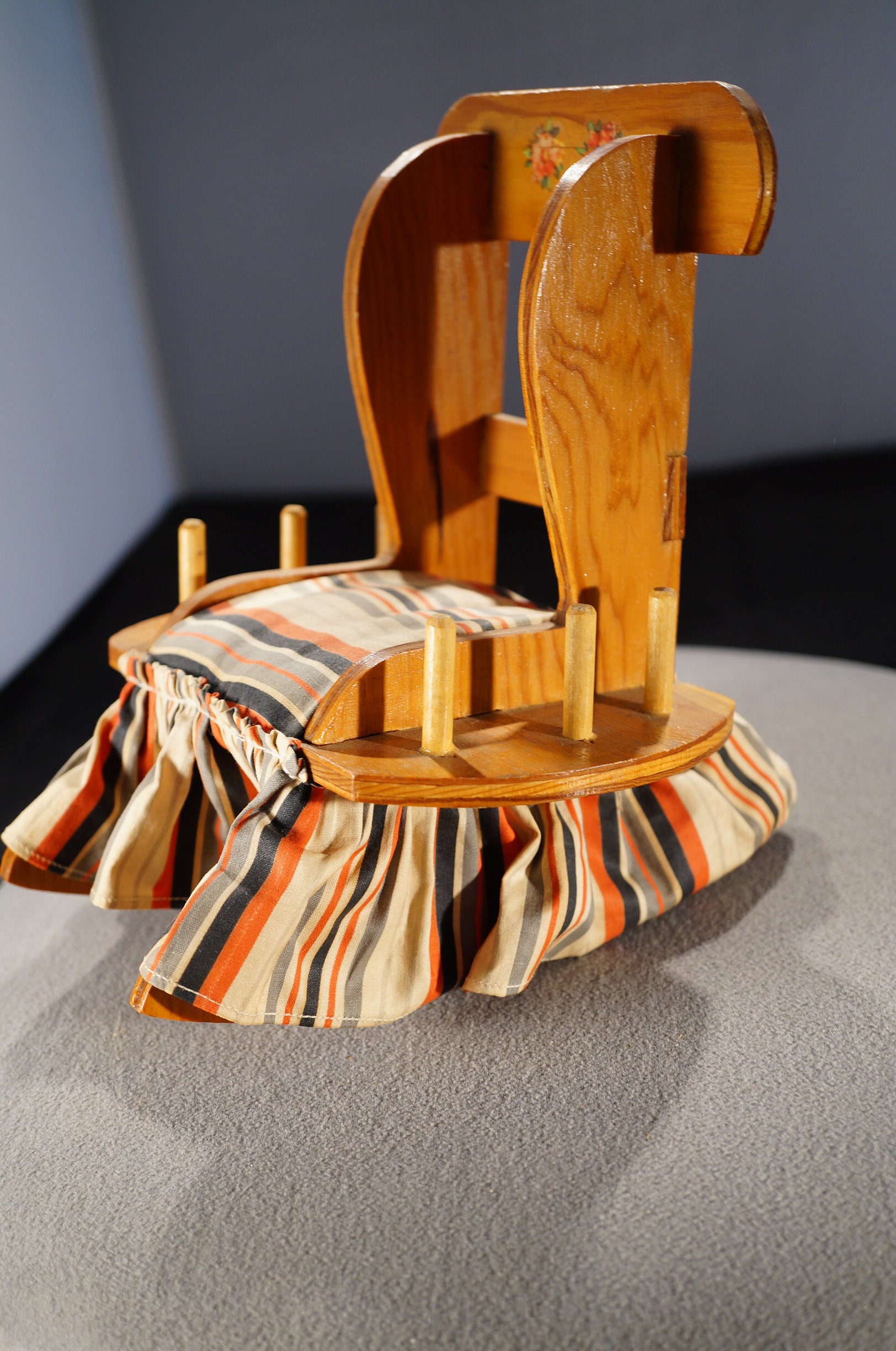 Antique Vintage Genuine Wood Rocking Chair Pin Cushion 6 Etsy