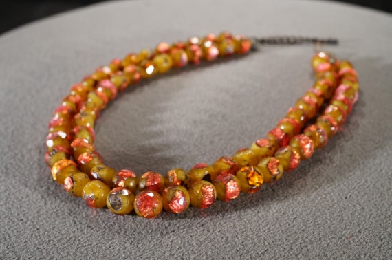 Antique Vintage Italian Venetian Murano 2 Strand … - image 4