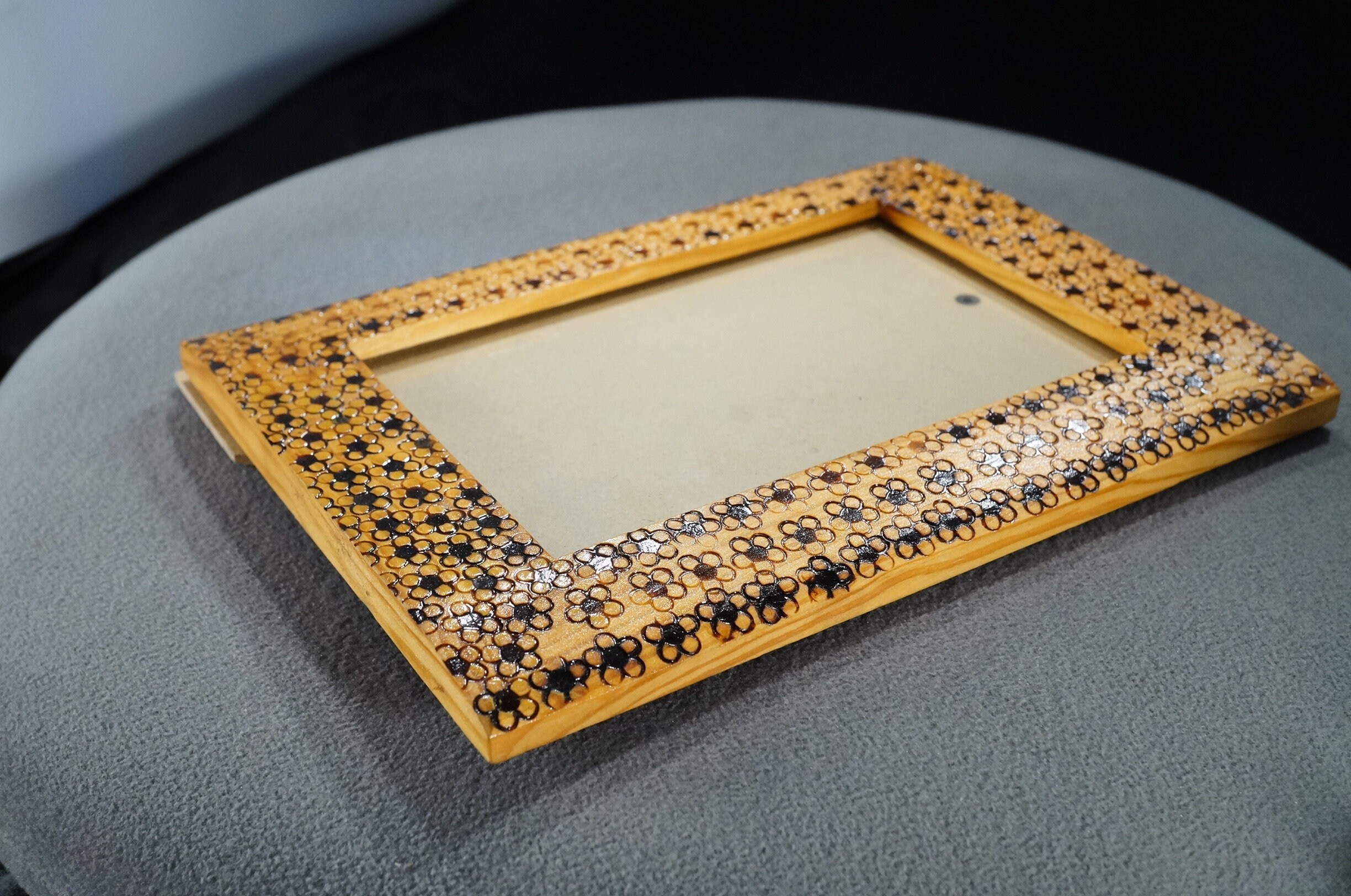 Vintage Wood Rectangle Picture Frame Table Top Design Jet