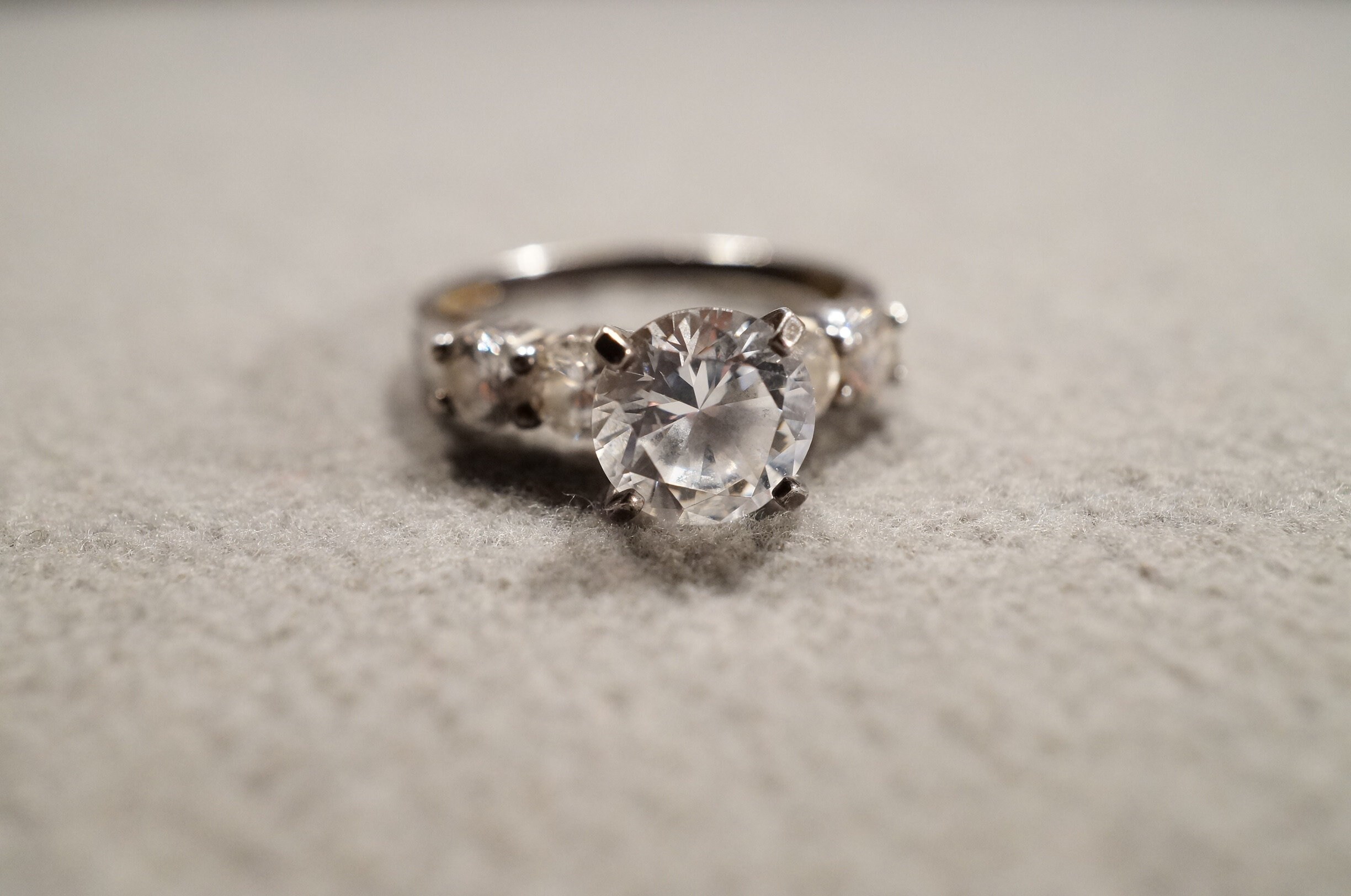 Diamonique wedding 2024 ring sets