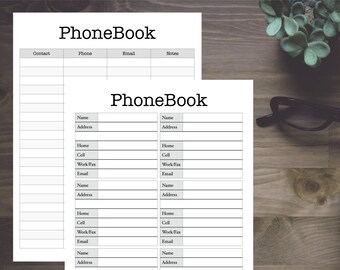 printable phonebook