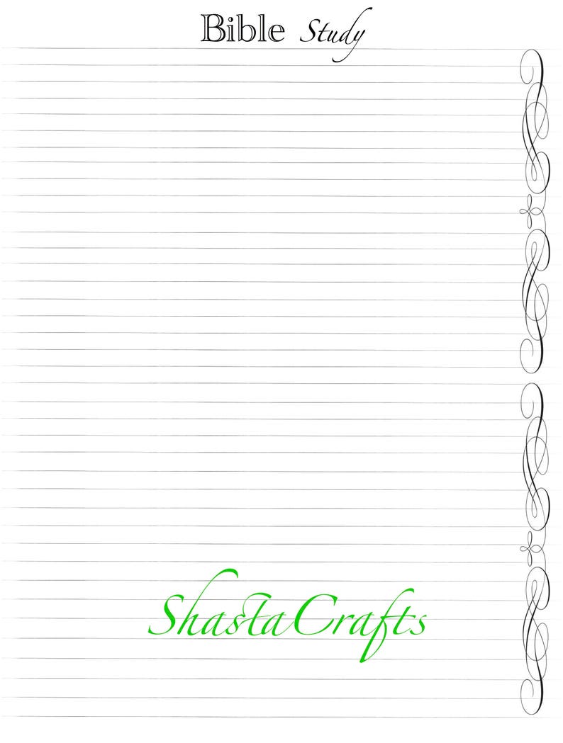 Devotional / Sermon / Bible study / Prayer / Spiritual notes Refills / Insert: Classic 7 x 9.25 Disc bound PLANNER PRINTABLE image 5