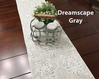 Table Runner- Premier Prints Dreamscape Gray- Weddings, Showers, Home Decor- Pick a Size or CUSTOM
