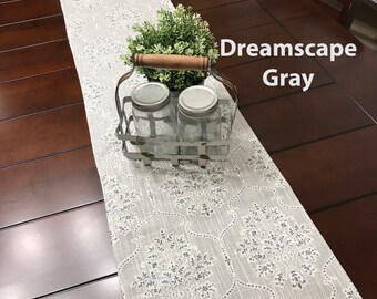 Chemin de table - Premier Prints Dreamscape Gris - Mariages, douches, décoration intérieure - Choisissez une taille ou CUSTOM