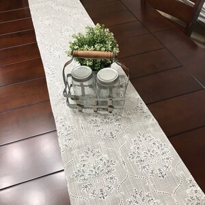 Table Runner- Premier Prints Dreamscape Gray- Weddings, Showers, Home Decor- Pick a Size or CUSTOM