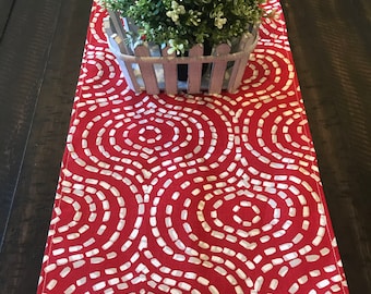 Table Runner- Christmas Swirl- Weddings, Showers, Home Decor, Christmas, 4th of July - Pick a Size