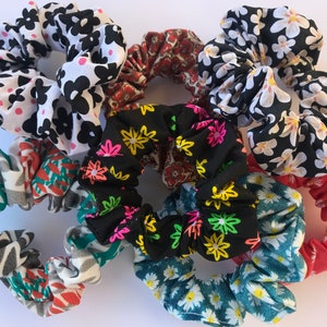 Floral Scrunchies