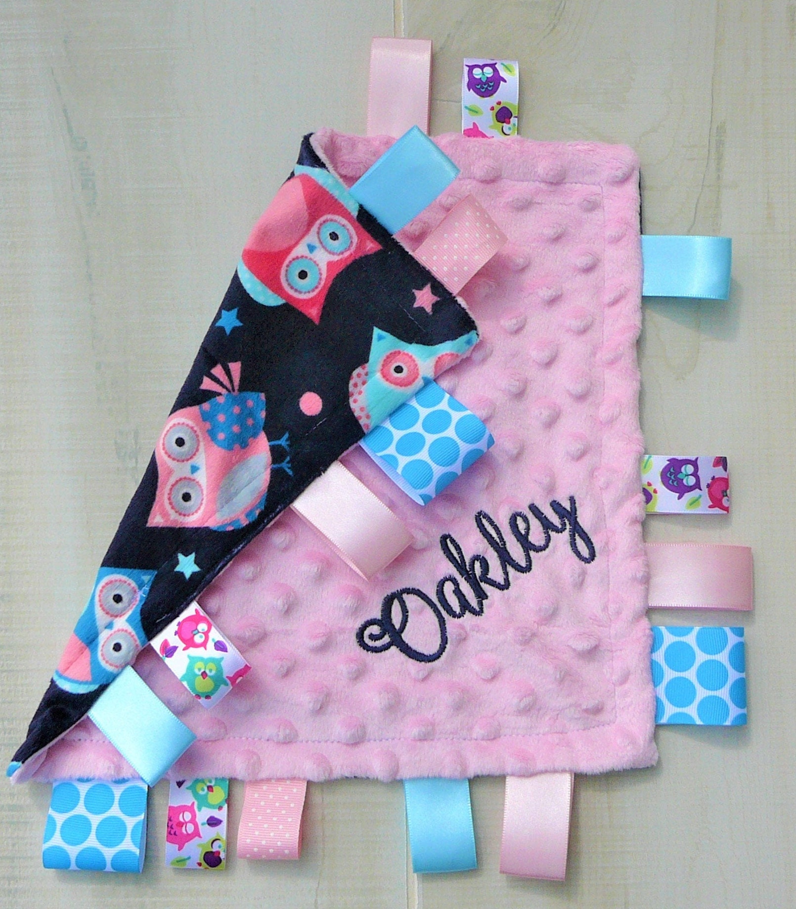 Personalized Baby Lovey Blanket Minky Baby Snuggle Blanket Etsy UK