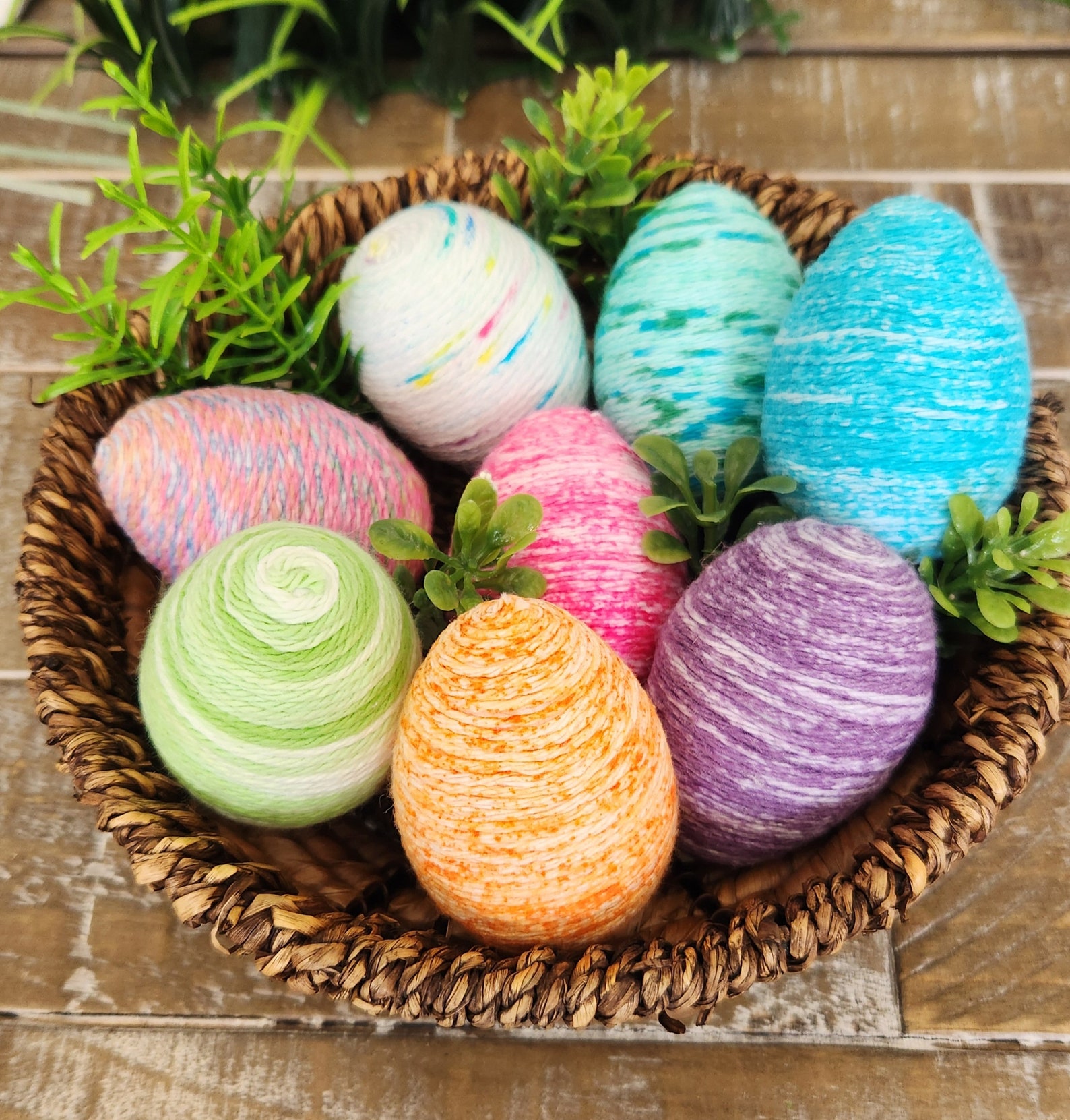 Sugared Rosettes Eggs - Set of 3