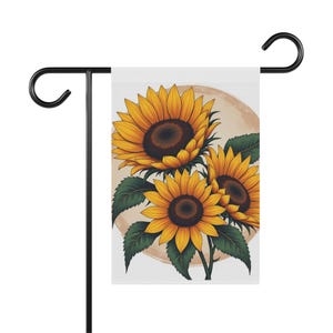 Sunflower Garden Banner, Outdoor Decor Flag, Home and Garden Decor, Spring Decoration, Cheerful Yard Art