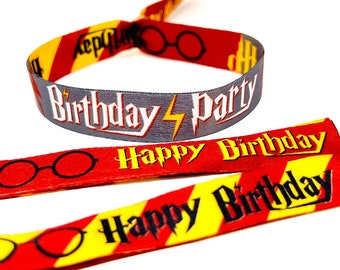 Magical Birthday Party Wristbands Accessories ~ Witches & Wizards Birthday Party Favours ~ Harry Birthday Party accessories