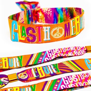 GLASTHOMEBURY Fiesta temática del festival en casa Pulseras - HOME FEST Festival en casa Pulseras de fiesta - festival en casa