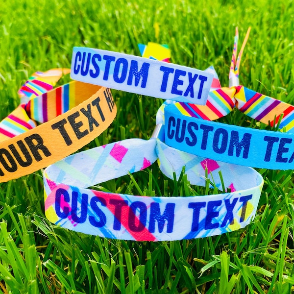 Personalisierte Festival-Armbänder - Personalisierte Festival-Party-Armbänder - Personalisiertes Festival-Geburtstags-Party-Armband