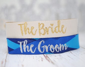 The Bride & The Groom Wedding ~ Stag ~ Hen Party Wristband Favours - Hen Party wristband - Stag Party Wristband - hen do - stag do