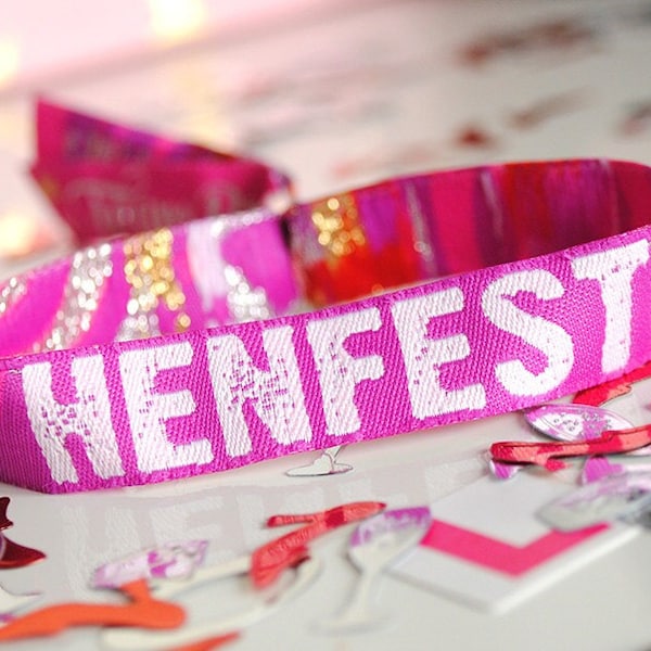 Pulseras para despedidas de soltera HENFEST®: accesorios para despedidas de soltera en festivales
