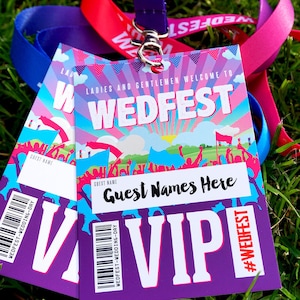 WEDFEST フェスティバル ウェディング VIP パス ストラップ 記念品 - フェスティバル ウェディング 記念品 / ウェディング 席札