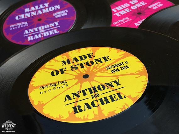 Vinyl Records Wedding Table Centre Pieces (x 10) | Music Festival Wedding Table Centre Pieces / Decorations | Rock n Roll Wedding