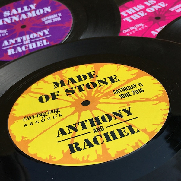 Vinyl Records Wedding Table Centre Pieces (x 10) | Music Festival Wedding Table Centre Pieces / Decorations | Rock n Roll Wedding