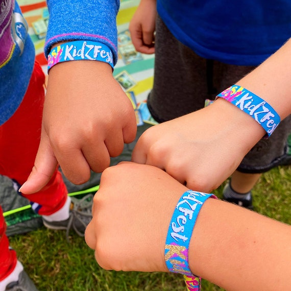 KIDZFEST Niños Festival Cumpleaños Fiesta Pulseras Kidz Fest Niños festival  Lockdown Party Wristbands homefest glasthomebury -  España